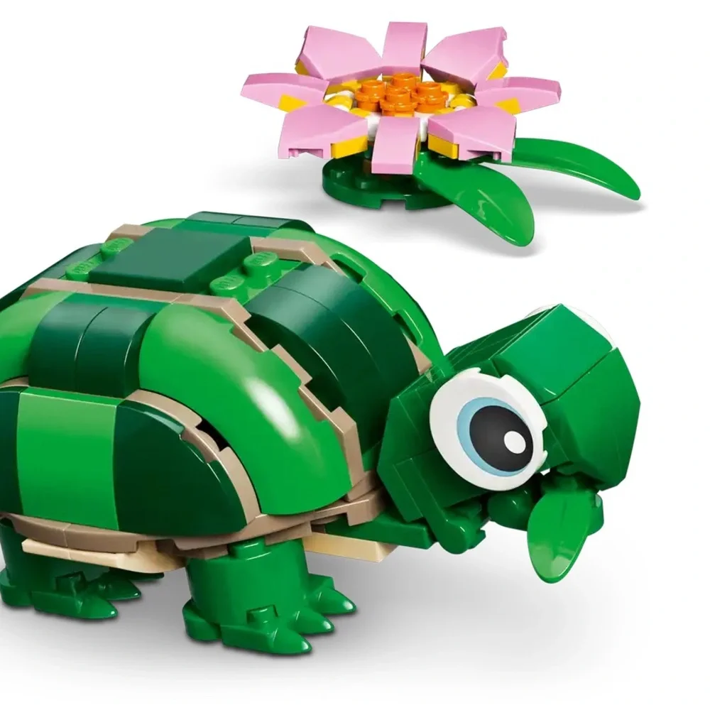 LEGO Creator 3 in 1 Turtle + Water Lily Flower Chameleon Frog 31377